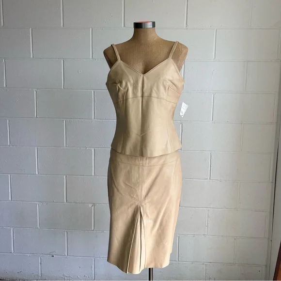 Vintage leather skirt set - Picture 1 of 2